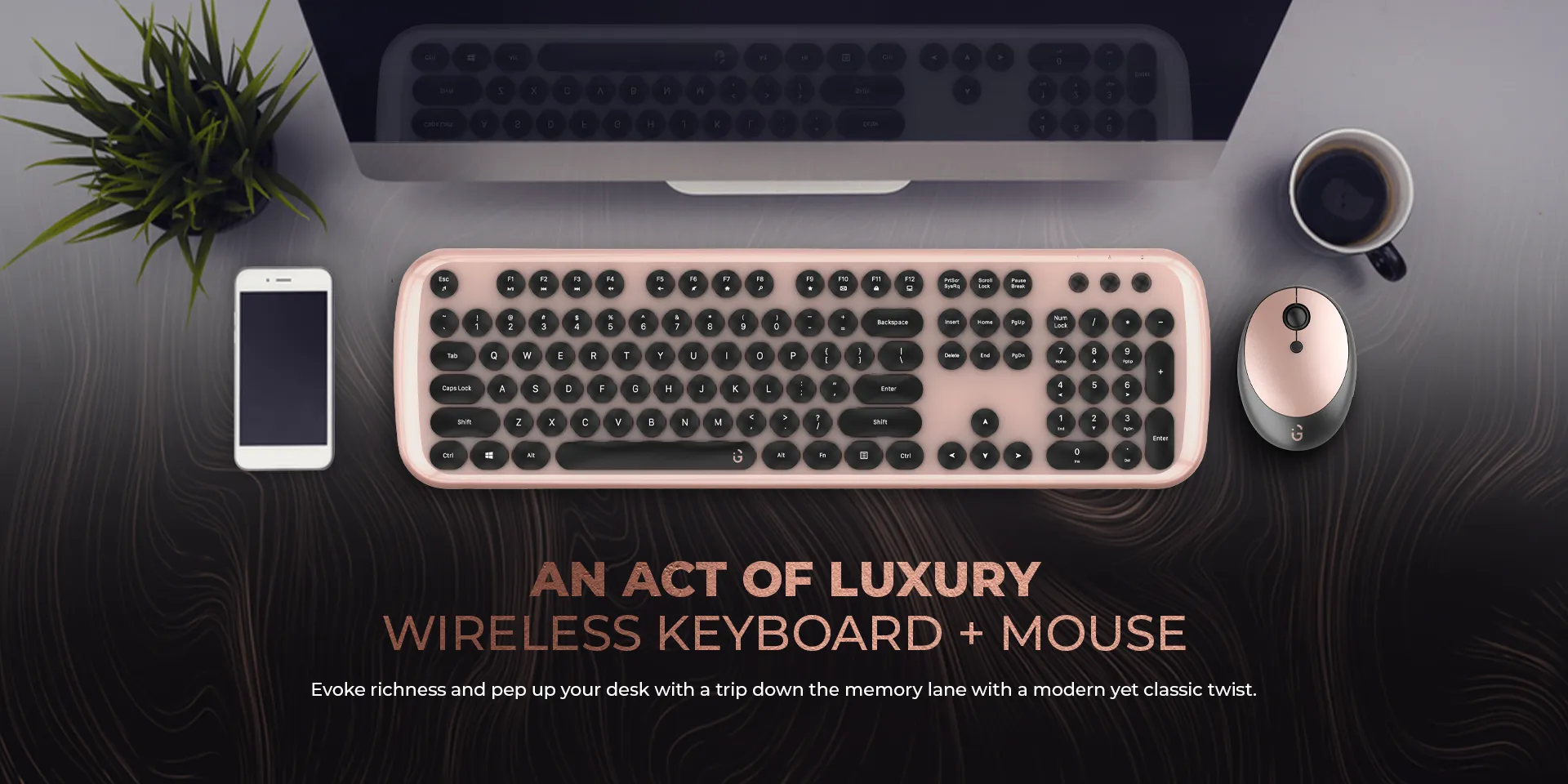 iGear KeyBee Pro Wireless Keyboard & Mouse Combo