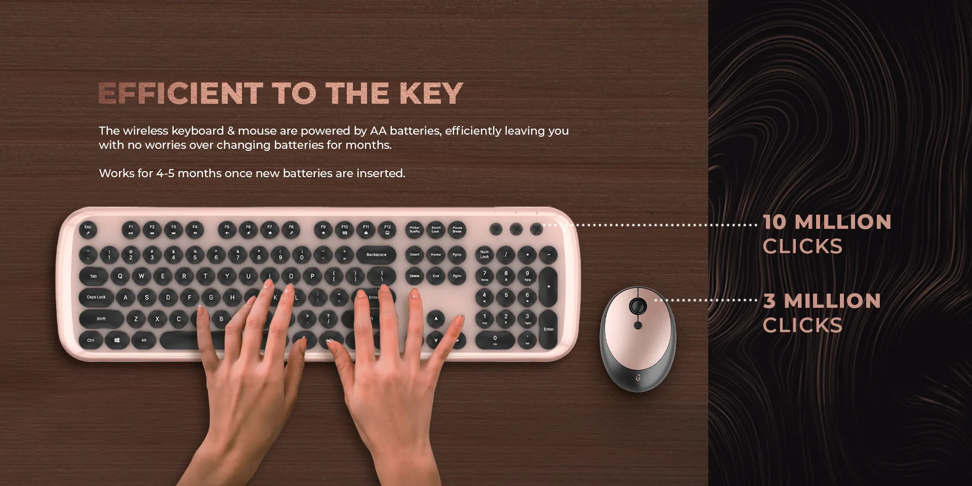 iGear KeyBee Pro Wireless Keyboard & Mouse Combo